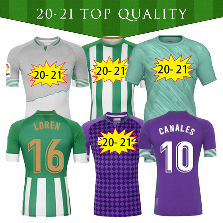 

2021 Real betis soccer Jersey BARTRA B.IGLESIAS 17 JOAQUIN 10 CANALES Men+kids kit Camiseta de Fútbol JUANMI FEKIR futebol, Home patch