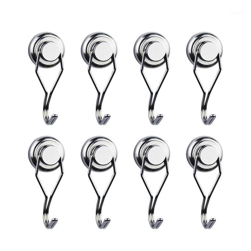 

Swivel Swing Powerful Magnetic Hooks,Strong Heavy Duty Neodymium Magnet Hooks - Great For Your Refrigerator And Other Magnetic S1