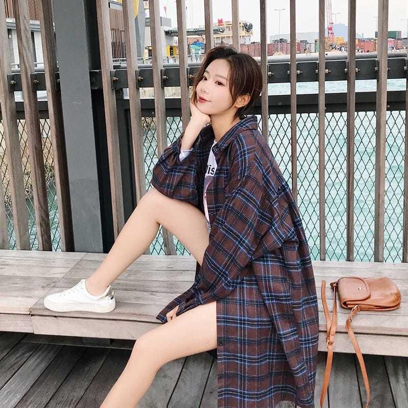 

2020 spring summer autumn new women fashion casual ladies work Blouse woman overshirt female women shirts Aq11, Red