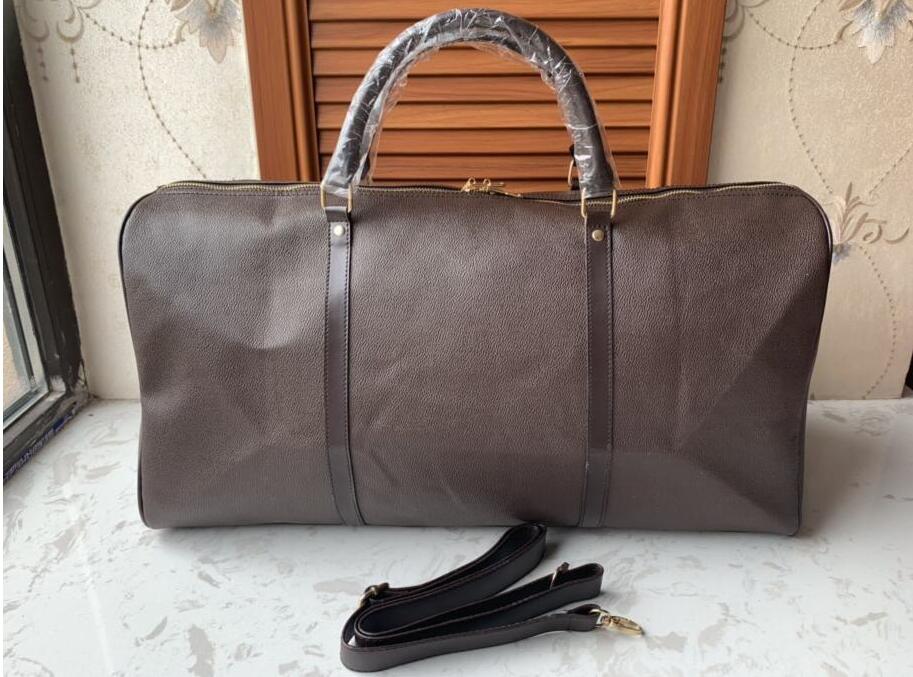 

2020 54CM large capacity women men travel bags famous classical new men shoulder fashion duffel bags carry on luggage we4-ki, Brown flower