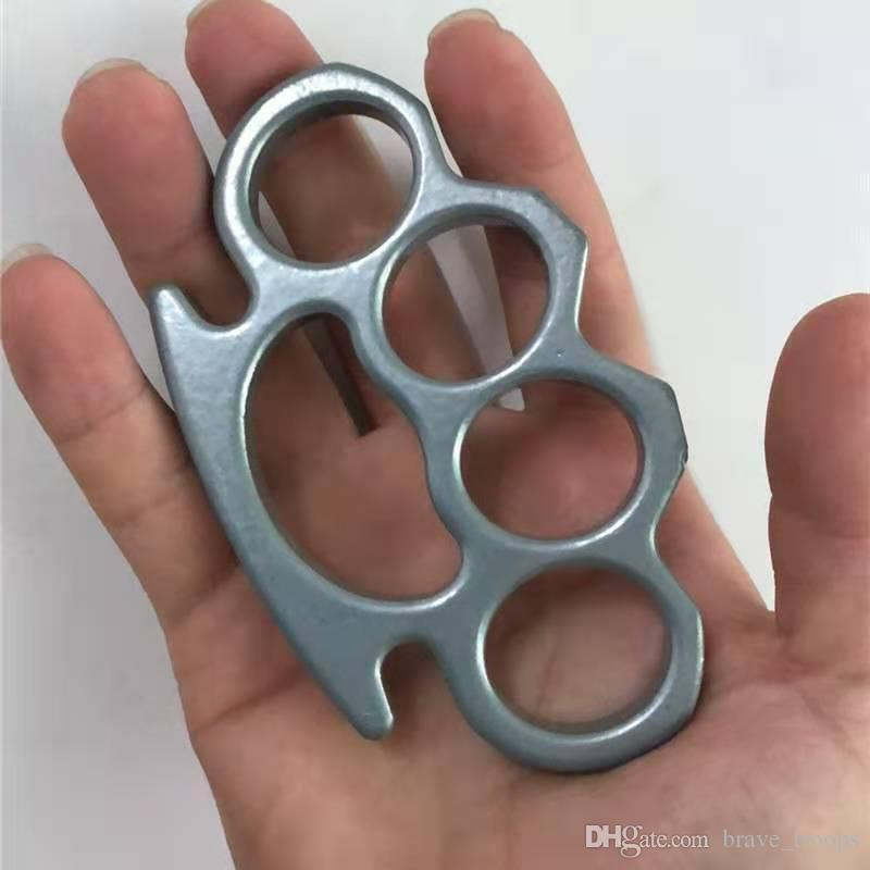 

2pcs Steel Brass knuckle dusters,Self Defense Personal Security Women's and Men's self-defense Pendant Free389