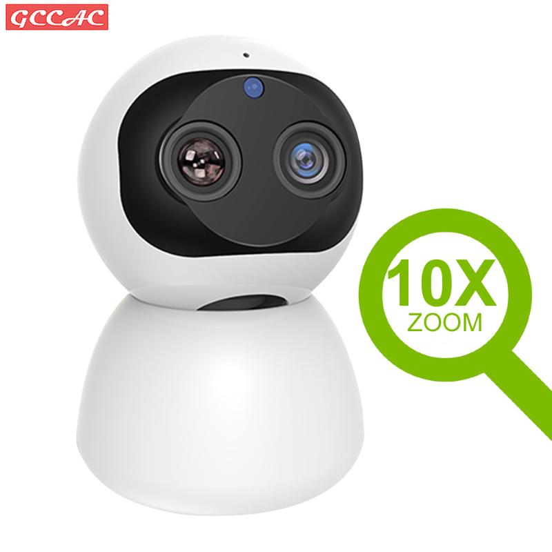 

HD Double 1080P Cam Smart Home Wifi IP Camera Indoor Security Surveillance PTZ CCTV 360 Detection Camera for Baby / Nanny / Pet