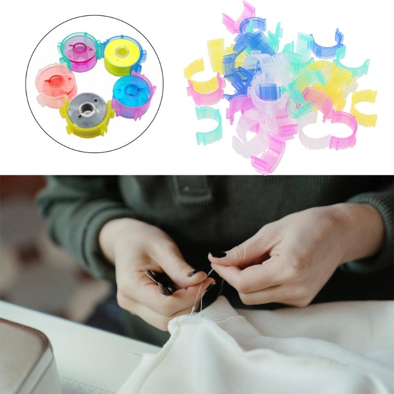 

50pcs/set Bobbin Buddies Holder Clips Thread Clamps Organizer for Sewing Machine Quilting Accessories Organizing
