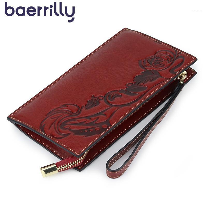 

Genuine Leather Women Wallets With Phone Case Coin Purse Woman Fashion Clutch Bags Purses And Handbags1, Black