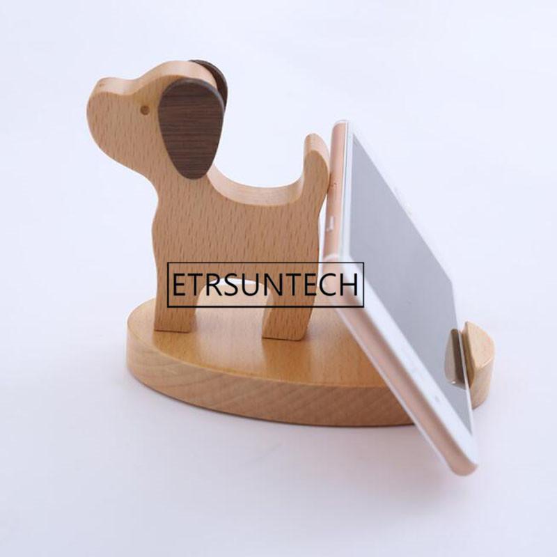 

30pcs Universal Unique Wooden Cartoon Animal Cellphone Holder Stand Bracket For Mobile Phones Portable1