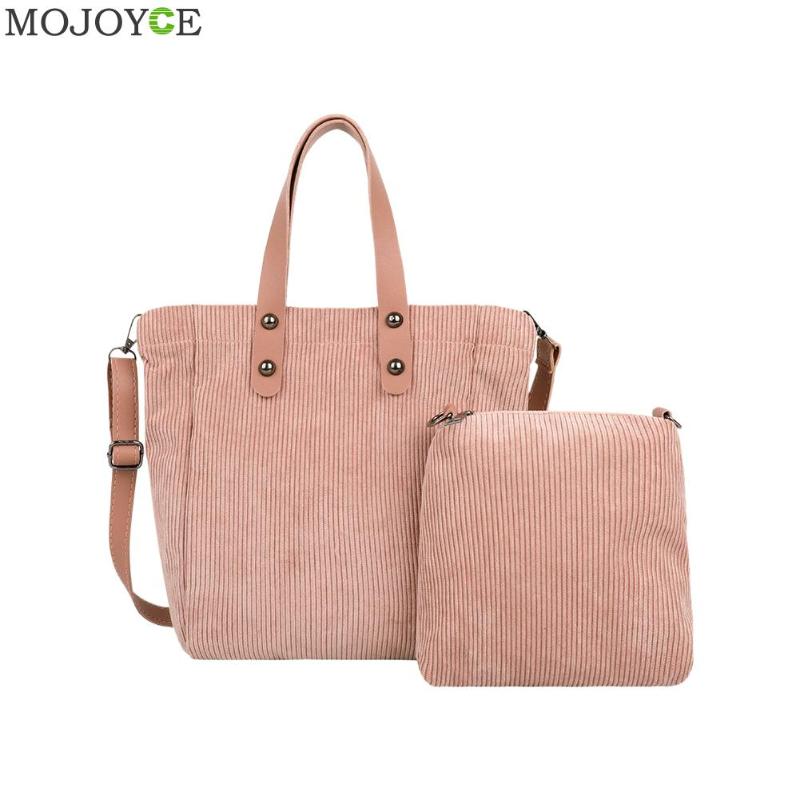 

Simply Crossbody Bags Street Lady Travel Composite Set Handbags Corduroy Solid Color Simple Messenger Bag for Women 2021, Black