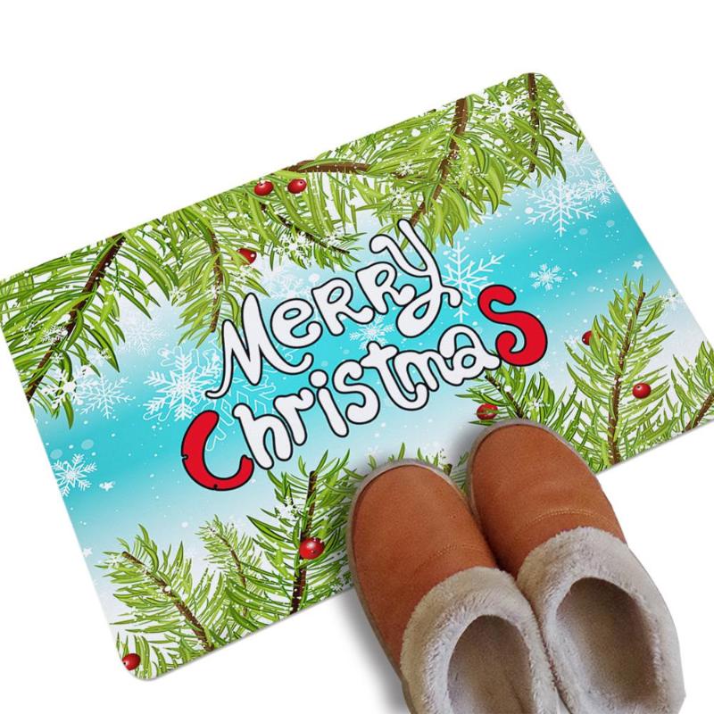 

Cushion/Decorative Pillow Drop Merry Christmas Floor Mat Customized Bathroom Kitchen Carpets Doormats For Living Room Anti-Slip Tapete