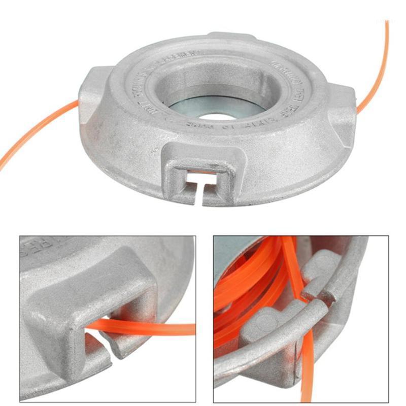 

Universal Trimmer Head Alloy Durable Line String Saw Grass Brush Grass Trimmer Head for Lawn Mower Brush Cutter Accessory1, Silver