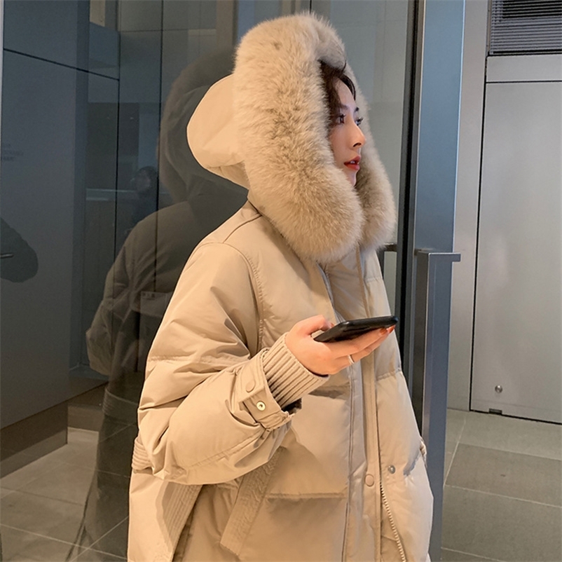 Website figure white duck down in the summer of poetry in Chinese style down jacket female new coltsfoot long thickening in brea 201214