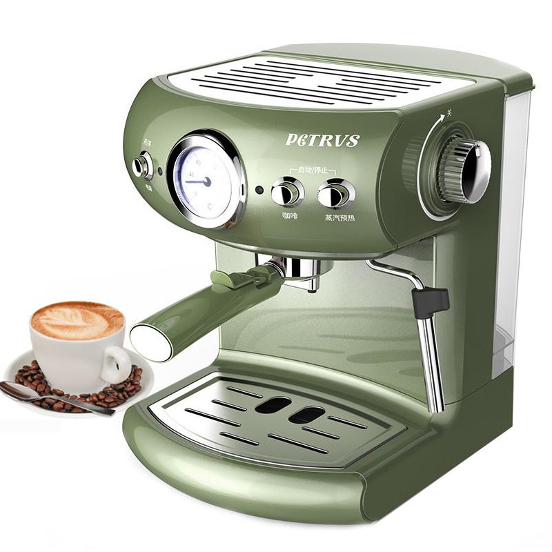 

Electric Coffee Maker Esspresso Machine Semi-automatic Expresso Maker 19Bar Visual Double Temperature Control Steam Milk Frother