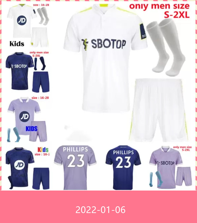 

21 22 ALIOSKI home third purple soccer jerseys LUFC COSTA KLICH BAMFORD HARRISON CLARKE 2021 2022 Men kids Equipment Goalkeeper football shi, 13