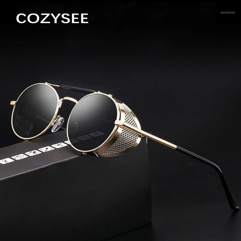 

Classic Gothic Steampunk Sunglasses Men Women Brand Designer Vintage Round Metal Frame Sun Glasses High Quality UV Protection1