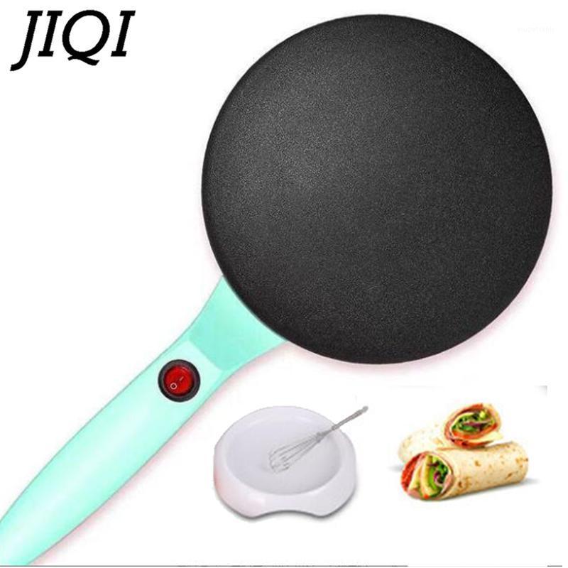 

JIQI Electric Crepe Maker Pie Baking Pan Non-stick Househeld Pancake Cooking Machine Chinese Spring Roll Biscuit Pizza Griddle1