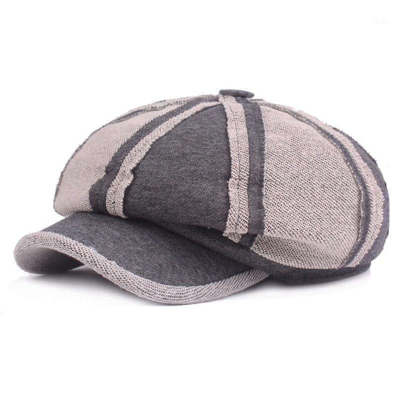 

Cotton Beret Autumn Winter Octagonal Cap Hats Stylish Artist Painter Newsboy Caps Black Grey Beret Hats Sombrero1, Dark gray