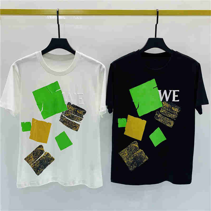 

Spring/Summer 2021 New Luxury Embroidered T-Shirt Fashion Design T-Shirt Women T-Shirt High Quality 100% Cotton Free Delivery Size -2XL S55, Black