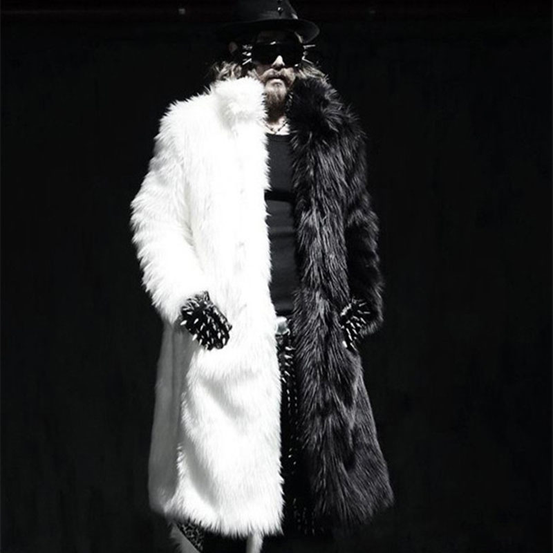 

2021 New Coat Men in Europe United States Is Fake Fur Coat. -3xl!! F56E, 03