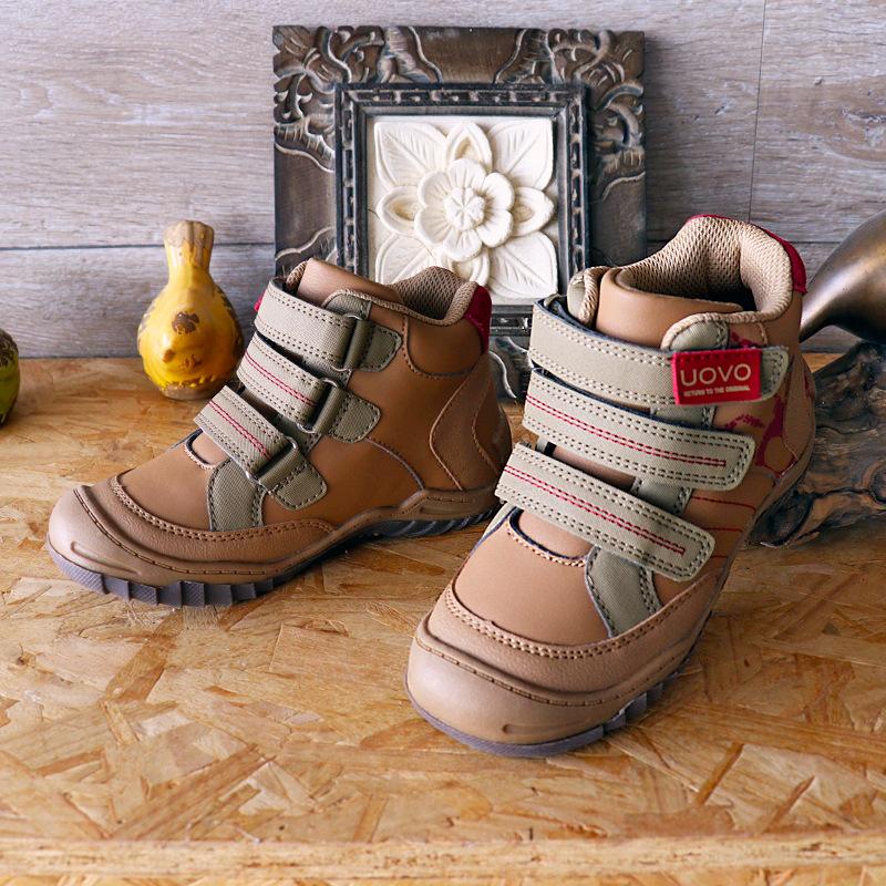 

New Arrival School Shoes Mid-Calf Boys Shoes Fashion Kids Sport Outdoor Children Casual Sneakers for Boys Size #26-36, Brown