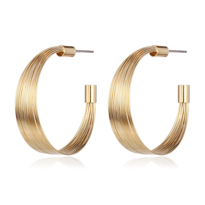 

HONGYE Hoop Earrings for women Alloy Material Vintage Jewelry Big Earrings Fashion Wedding Jewelry Brincos N50