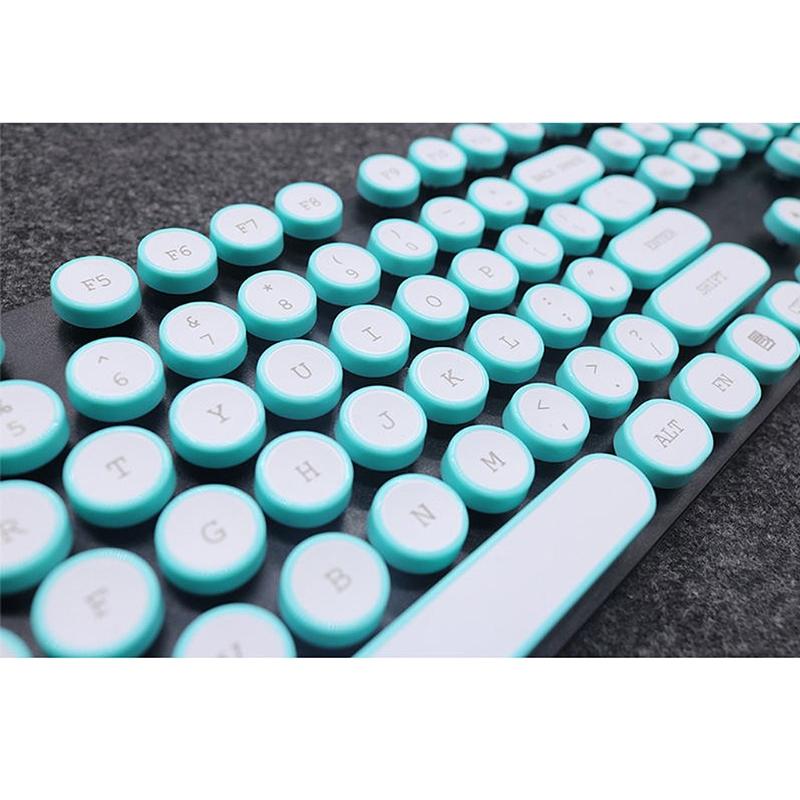 

DIY Keycap Retro Steam Punk Typewriter Mechanical Keyboard Keycap 108 Keys