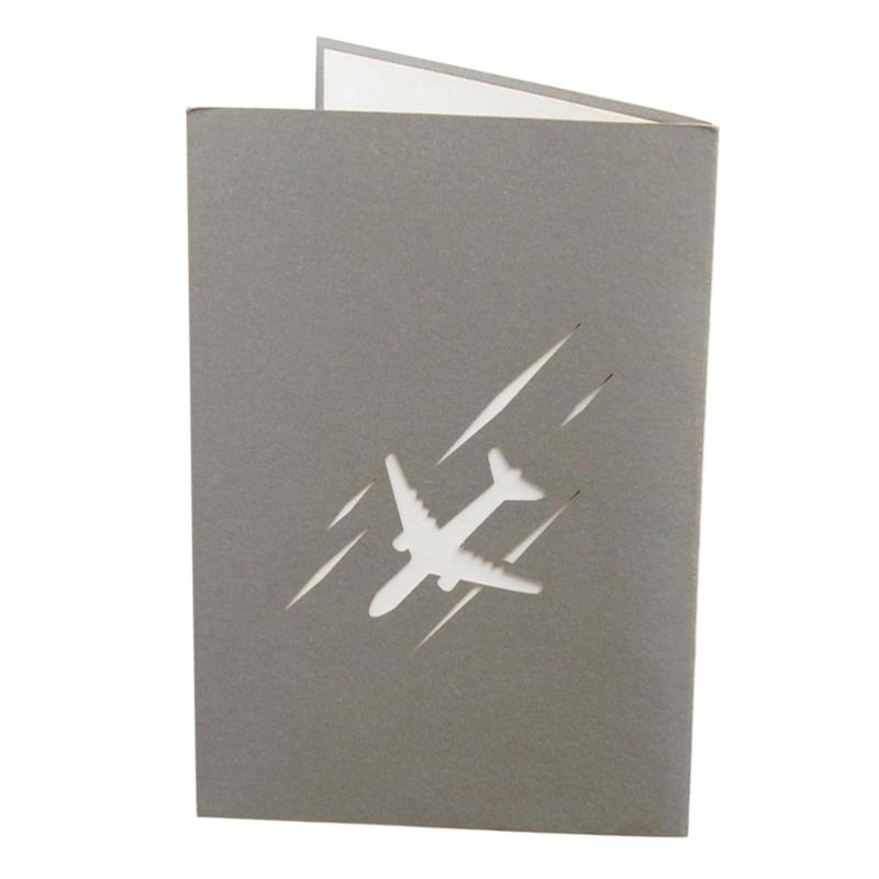

3D Aircraft Birthday Blessing Cards Handcraft Greeting Creative Cards for Birthday Gift