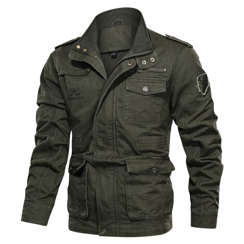 

2020 New Autumn Winter Jacket Men Casual Outdoor Mens Jackets And Coats Multi-pocket Mens Jackets Plus Size 5XL, Black