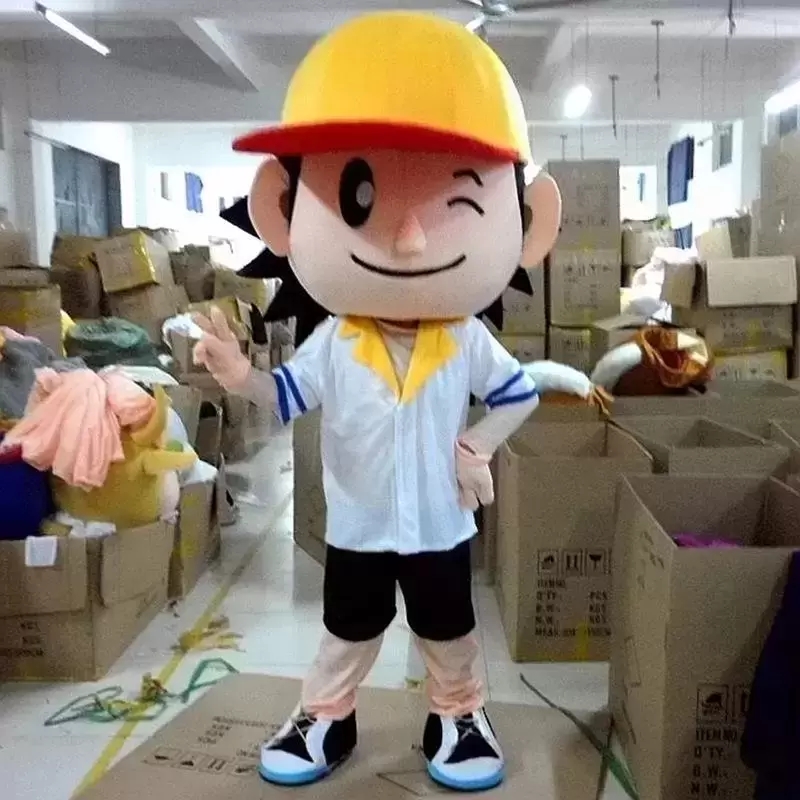 

High quality Baseball boy Mascot Costume Halloween Christmas Cartoon Character Outfits Suit Advertising Leaflets Clothings Carnival Unisex Adults Outfit, As pic