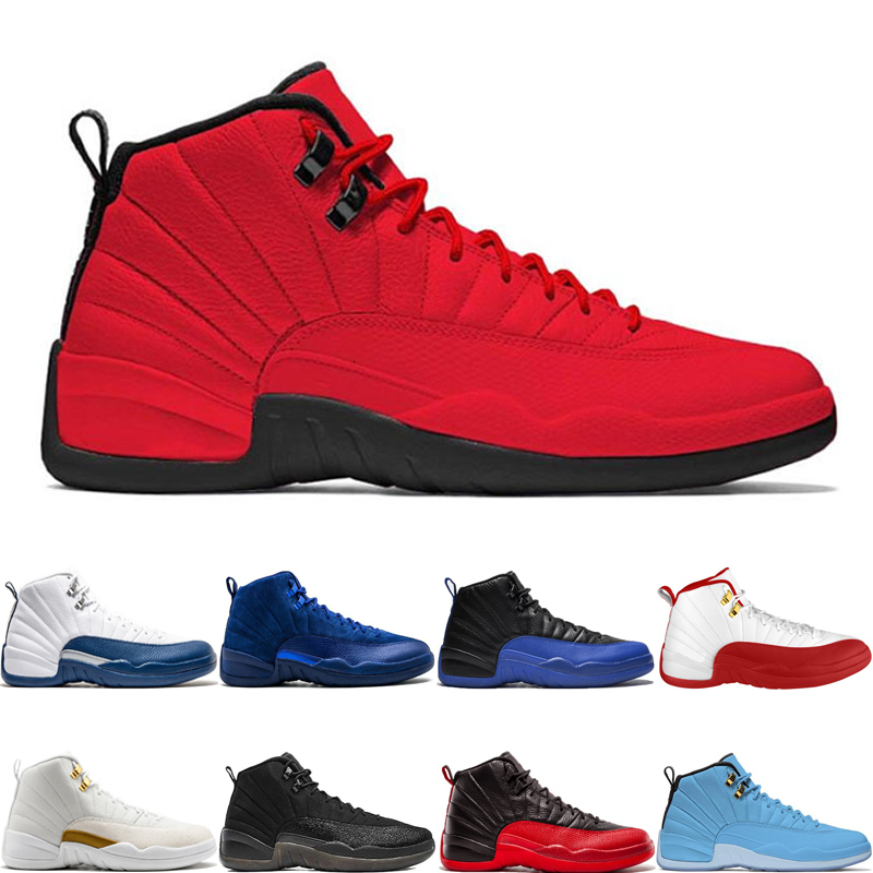

Wholesale Cheap 12 12s Basketball Shoes Bulls FIBA Game Royal Deep Royal Blue Gym Red french blue Flu Game Mens Sport Sneakers