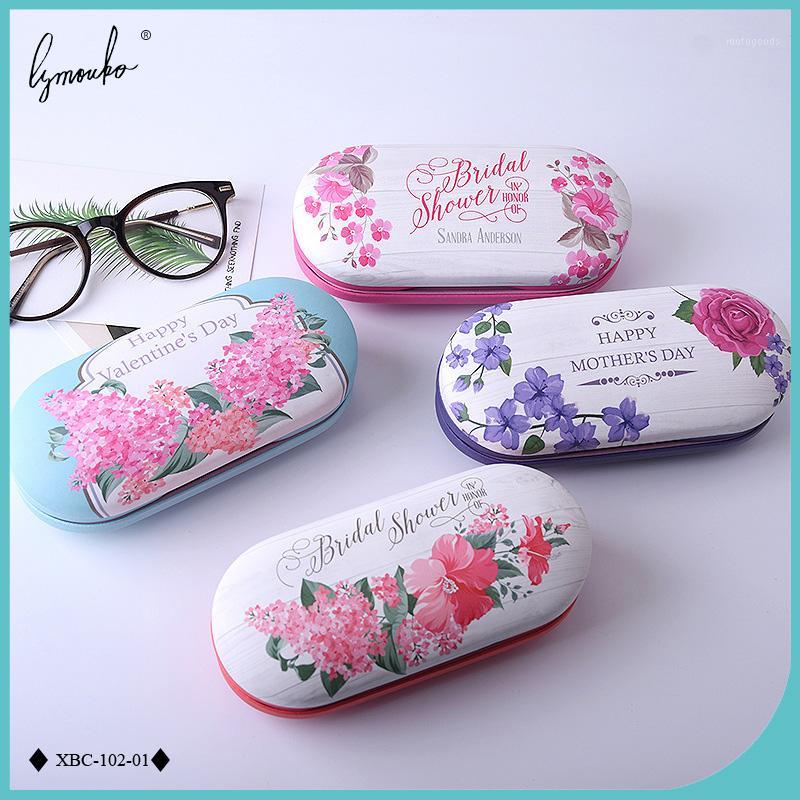 

Lymouko Picturesque Double Interlayer with Mirror Metal Contact Lens Case for Kit Holder Box Dual Leather Reading Glasses Case1
