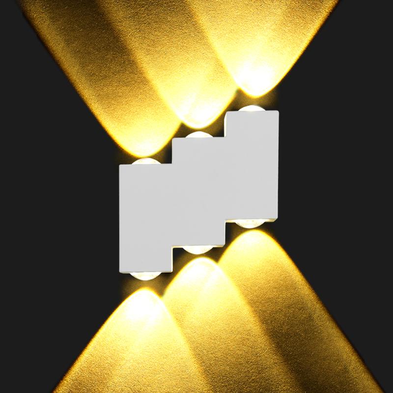 

LED stairs Wall Light Waterproof aluminum wall lamp 6W 85~265V Led Garden Porch Street Path Light For outdoor Home lighting