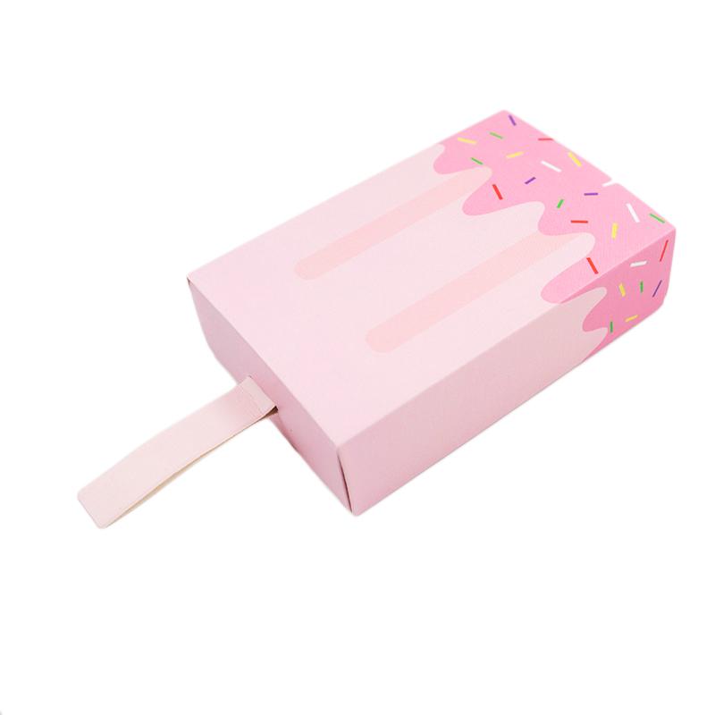 

5Pcs Ice Cream Shape Gift Boxes Baby Shower for Birthday Party Candy Box Cartoon Drawer Gift Bag Festive Cute Party Supplies