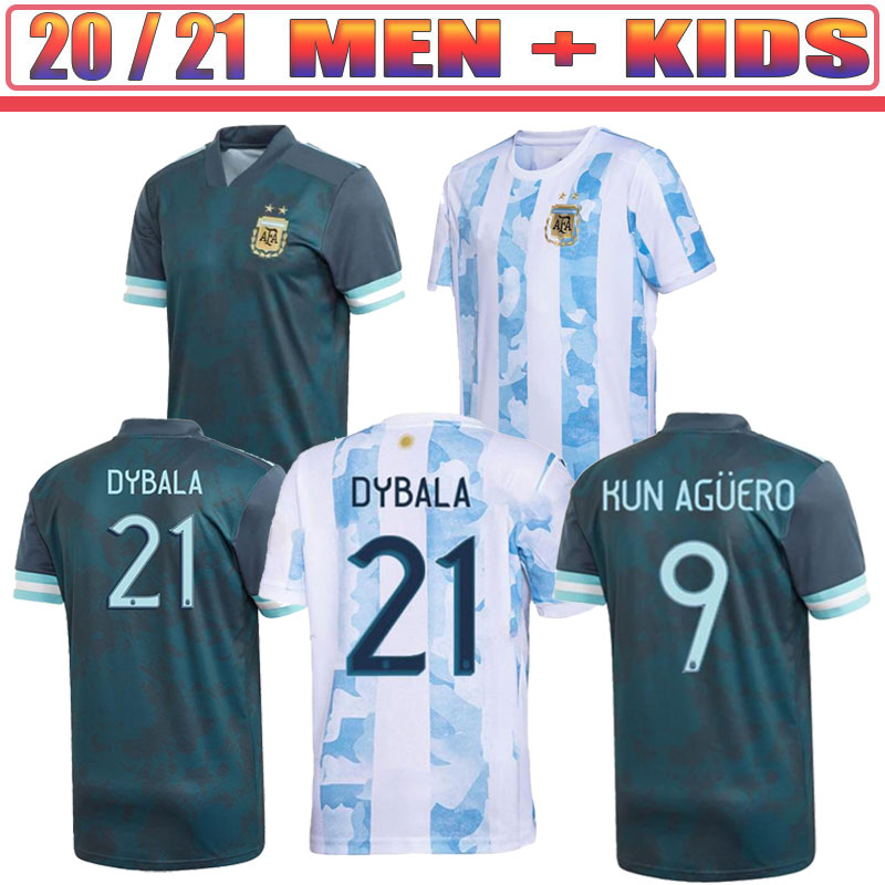 

2021 Argentina national soccer jersey team uniforms MARADONA MESSI football KUN AGUERO L.MARTINEZ LO CELSO DYBALA Camiseta de