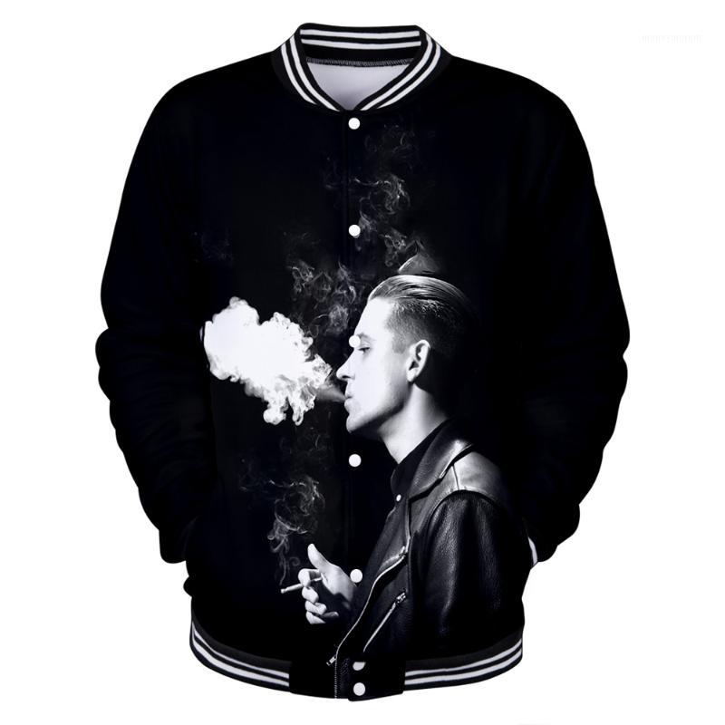

Handsome 3D Print Hot Popular Rapper G-Eazy Black Jacket Men/Women Classic Coolest 3D Smoking Handsome G Eazy Baseball Jacket1