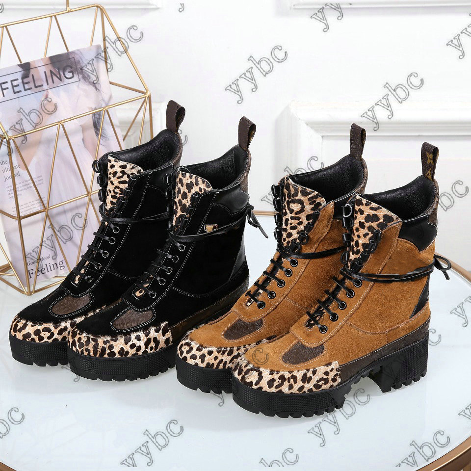

Womens Designers Laureate Boots Martin Desert High Heel Overcloud Heart Boot Flamingos Love Arrow Leather Medal Coarse Non-Slip Winter Shoes