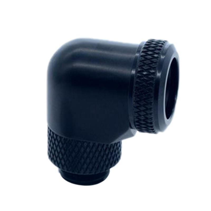 

FREEZE MOD YGKN-L90 Brass Thread 90 Degree 360 Rotary Fitting Adapter 14mm Hard Tube G1/4 Computer Pc Water Cooler Fitting