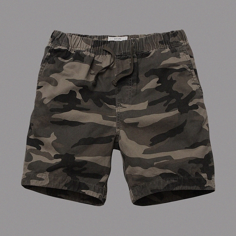 Streetwear Shortwear Shorts Shorts Cargo Pantalon de cargaison Élastique Taille élastique Cordon de cordon d'éloignement Imprimez des pantalons c