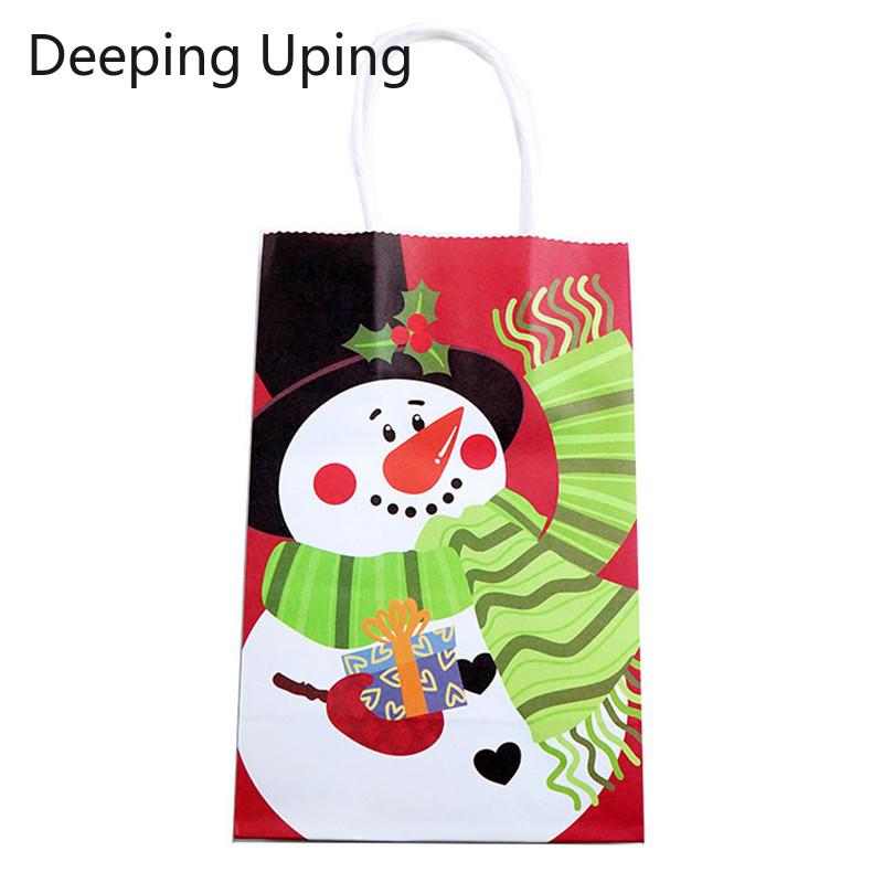 

5Pcs Paper Bags With Handle Decoration Jewelry Birthday Event Party Supply Festival Wedding Shopping Packaging Chocolate Pouches