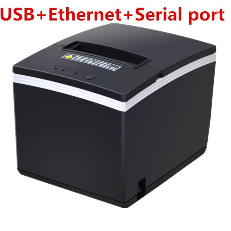 

wholesale 80mm thermal receipt printer automatic cutting machine printing speed Fast low noise printer USB+Ethernet+Serial port1