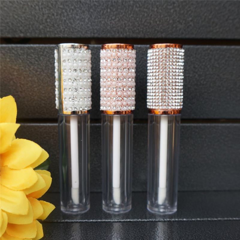 

2PCS 5ml Round Lip Gloss Tubes Clear Plastic Empty Lip Gloss Containers lipgloss Bottles Cosmetic Packaging Containers