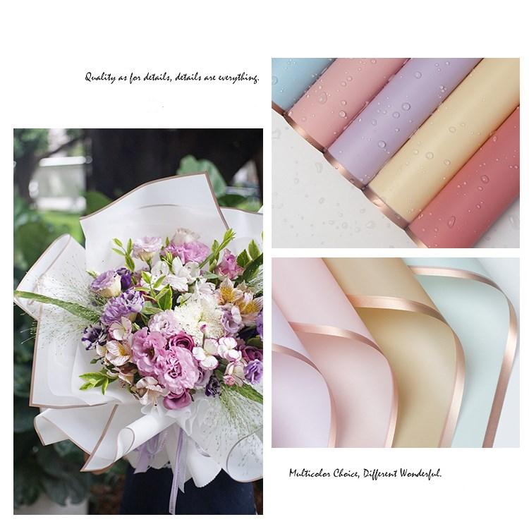 

NEW Florist Wrapping Paper 20pcs/lot 58X58CM Flower Bouquet Waterproof Wrapping Supplies Wedding Valentine Flower Bouquet Gift Wrap Decor