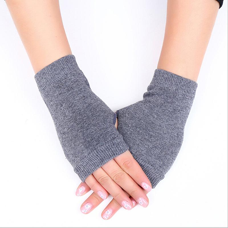 

Sales Genuine MiExposed Finger Women's Gloves Winter Autumn Knitted For Women Fingerless Gloves Wrist Mittens