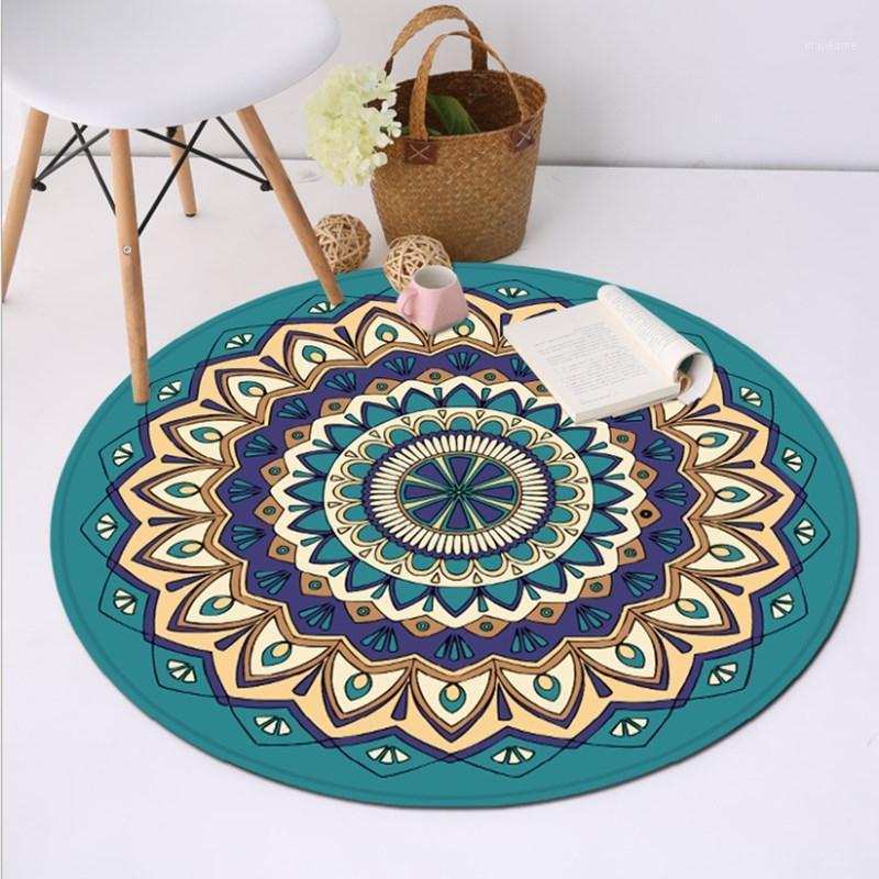 

Round Carpet Entry Door Porch Bedroom Door Mats Bathroom Non-slip Wear-resistant Floor Mats Kitchen Window Mat1