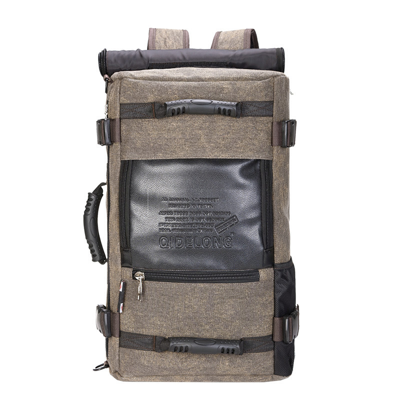 

Open Air Portable Travel Bag Vintage Mountaineering Tactical Zipper Canvas Backpack Db60bb Swl4, Small