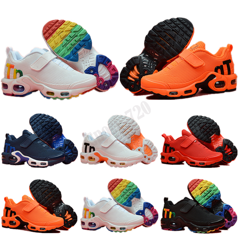 

2020 TN Plus KPU magic button Cushion Trainer Children Running shoes boy girl young kid sport Sneaker size 28-35, Color 5