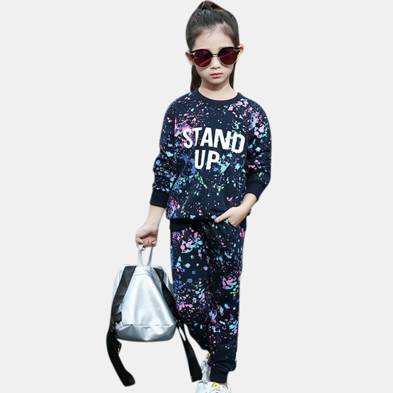 

Girls Sports Clothes Set Sweatshirt+Pants 2Pcs Acetive Suit For Girls Christmas Gift Winter Clothing For 4 6 8 14 Years1, Pink