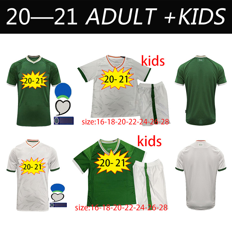 

2020 Ireland FC home away 2020 2021 Ireland adult man and kids kit football Soccer Jersey, Away kid suit