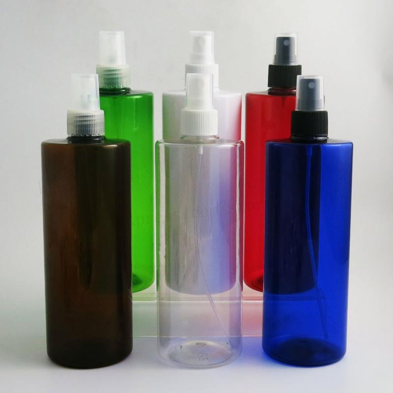

24 x 500ml Free shipping 500C Large Refillable Plastic Mist Spray Bottle Cosmetic Container with Sprayer Used for Toner Perfume