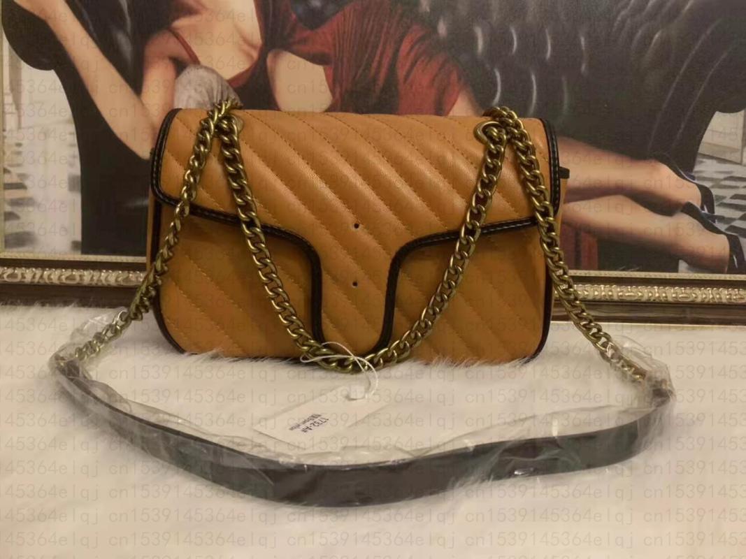 

2021 luxury fashion women's bag square bag good quality chain multicolor, Black