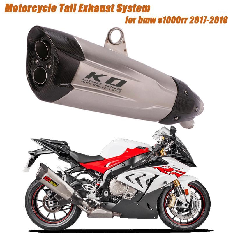 

for S1000RR 2020-2020 Motorcycle Tail Exhaust Muffler Pipe Double exit System Non-destructive installation1
