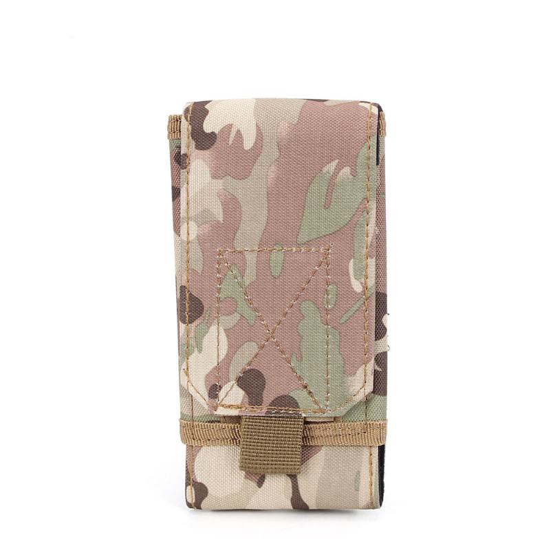 

Accessories Durable Camping Camouflage Protective Multifunction Portable Oxford Cloth Tactical Outdoor Phone Bag, Black color