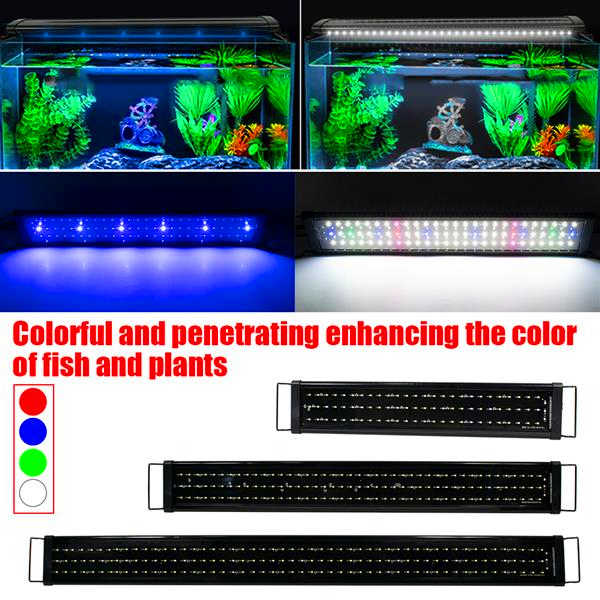 

Best 15W 48LED Full Spectrum Aquarium Lights high quality Sea Coral Lamp 23.6inch Black (Suitable For 23.6-31.49inch Long Aquarium)